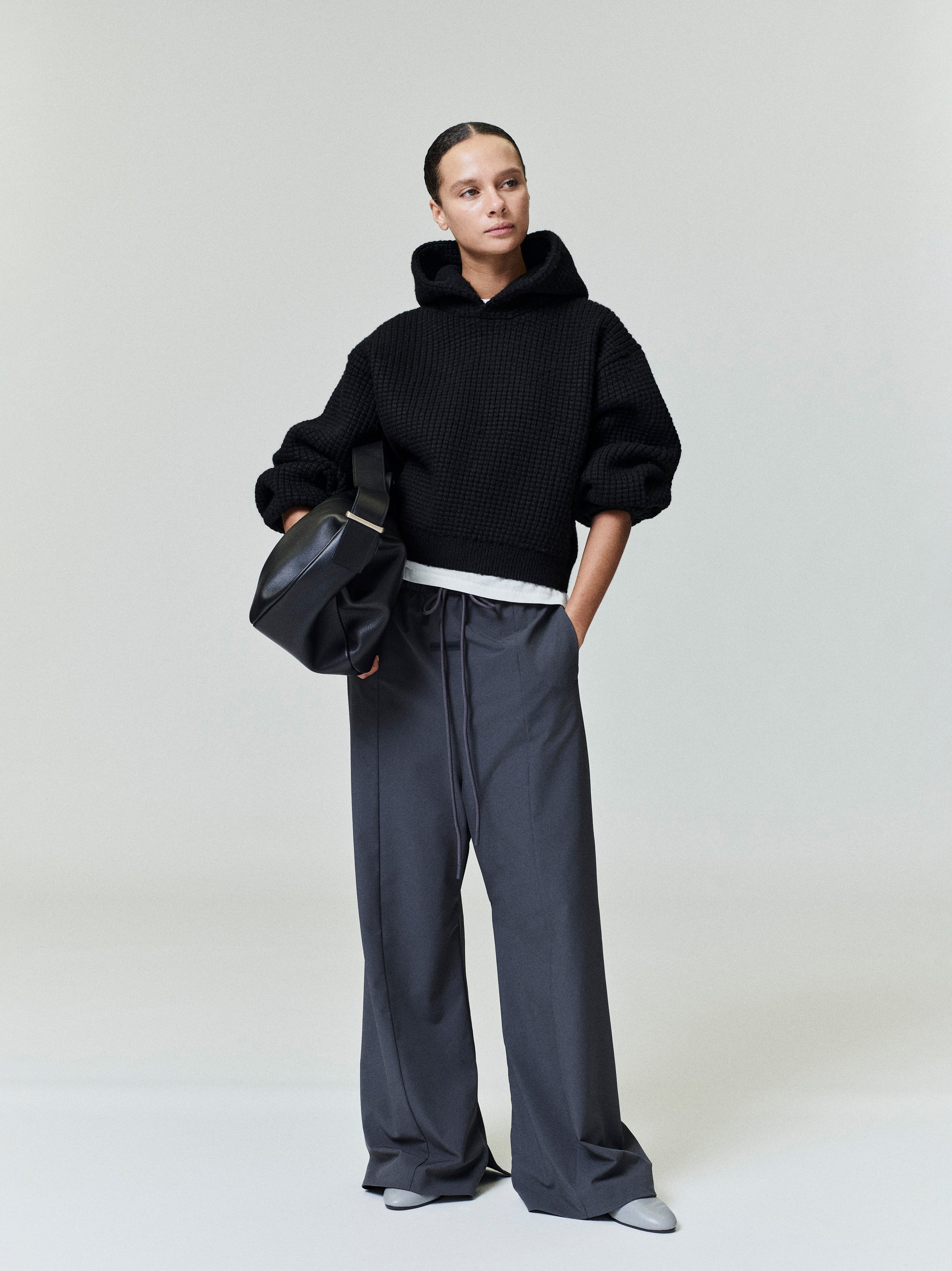 Womens Heavy Waffle 90s Hoodie