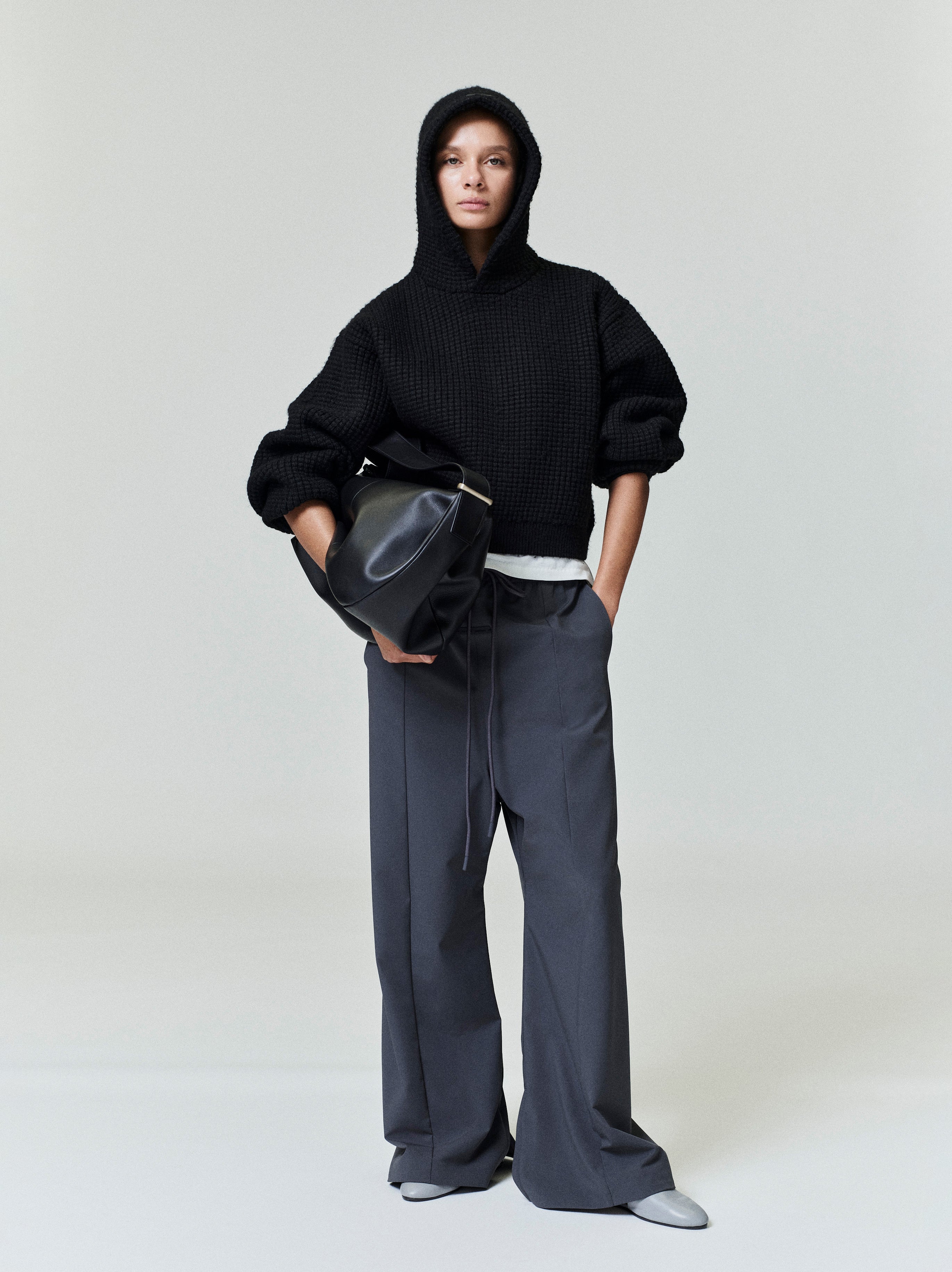 Womens Heavy Waffle 90s Hoodie