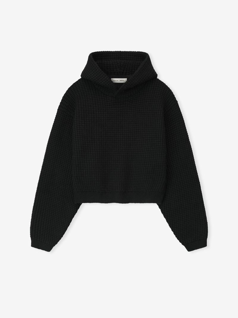 Womens Heavy Waffle 90s Hoodie