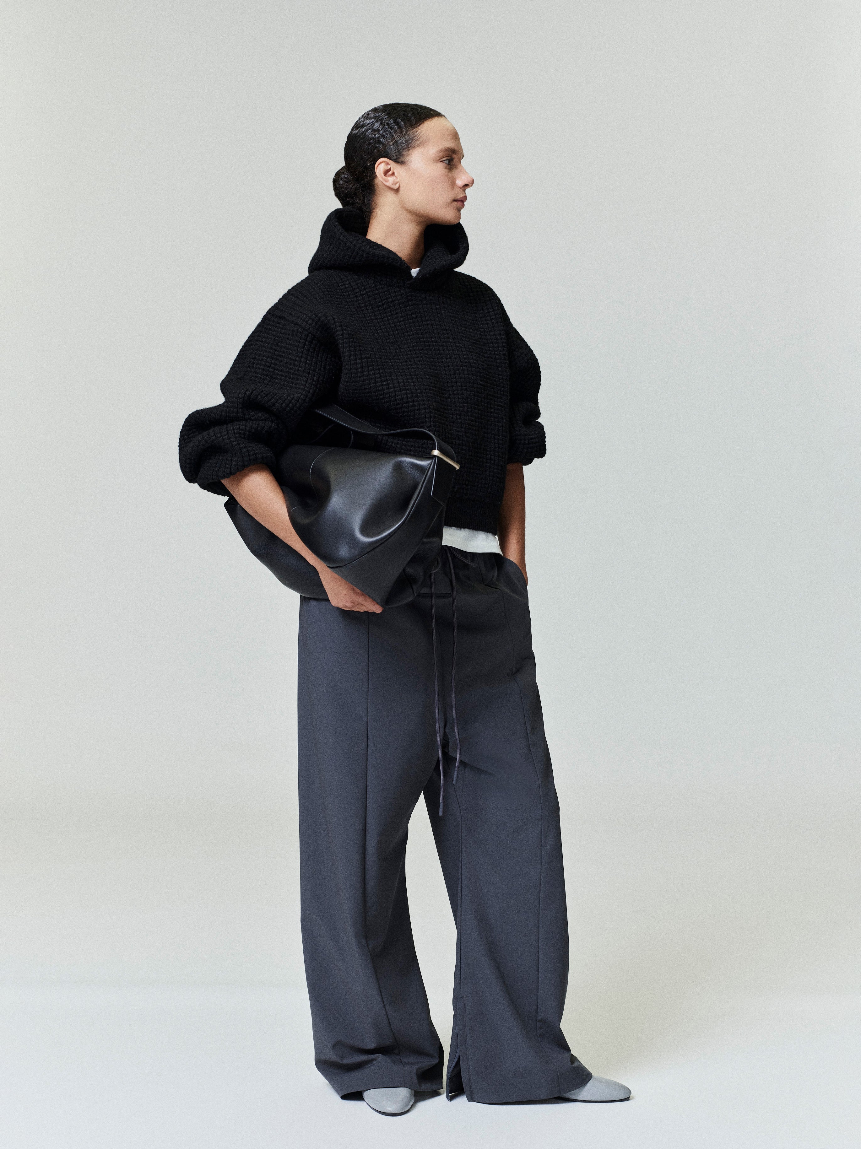 Womens Heavy Waffle 90s Hoodie