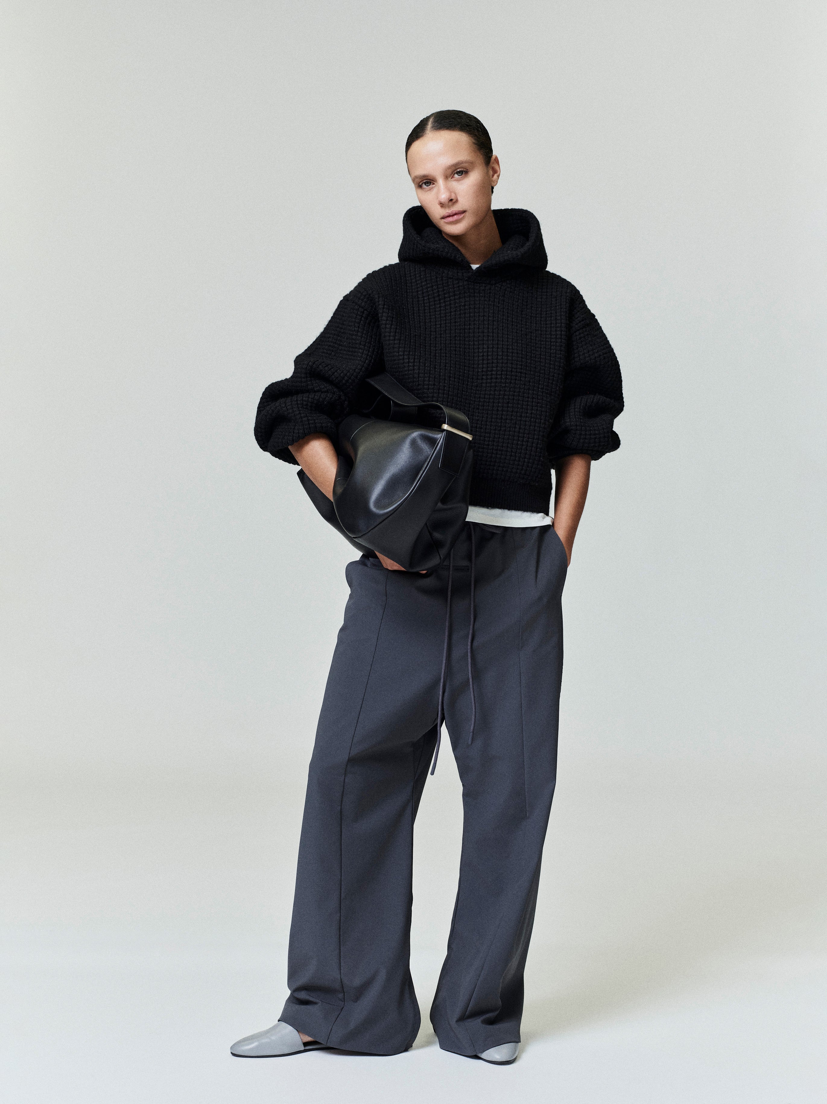 Womens Heavy Waffle 90s Hoodie